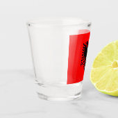 Flagge Albaniens Schnapsglas (Links)