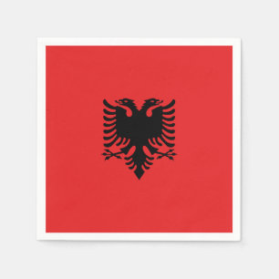 Flagge Albaniens Serviette