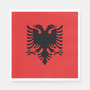 Flagge Albaniens Serviette
