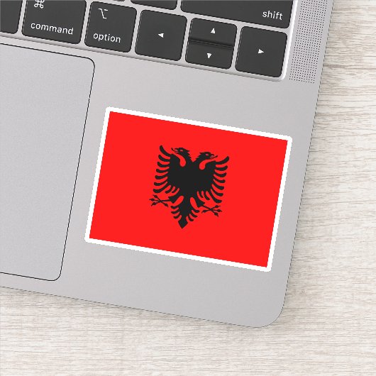 Flagge Albaniens, Shqiperia Aufkleber (Detail)