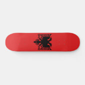 Flagge Albaniens Skateboard (Horizontal)