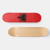 Flagge Albaniens Skateboard (Horizontal)