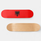 Flagge Albaniens Skateboard (Horizontal)