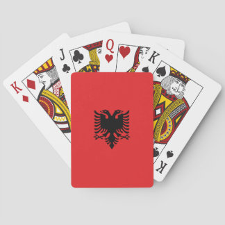 Flagge Albaniens Spielkarten
