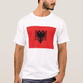 Flagge Albaniens T-Shirt (Vorderseite)