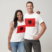 Flagge Albaniens T-Shirt (Unisex)