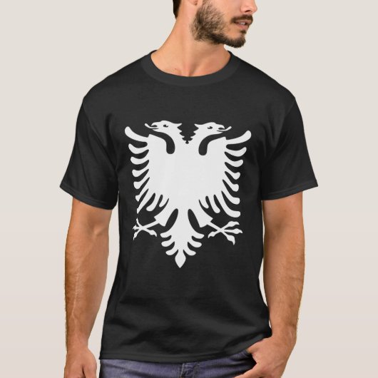 Flagge Albaniens T-Shirt (Vorderseite)