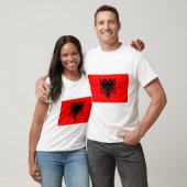 Flagge Albaniens T-Shirt (Unisex)