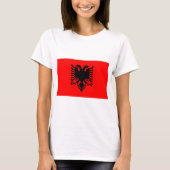 Flagge Albaniens T-Shirt (Vorderseite)