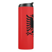 Flagge Albaniens Thermosbecher (Nach links gedreht)