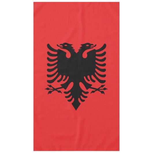 Flagge Albaniens Tischdecke (Vorderseite)