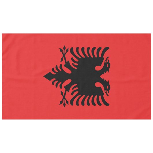 Flagge Albaniens Tischdecke (Vorderseite (Horizontal))