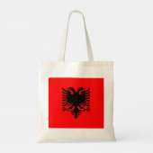 Flagge Albaniens Tragetasche (Rückseite)