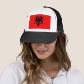 Flagge Albaniens Truckerkappe (Beispiel)