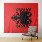 Flagge Albaniens Wandteppich (Beispiel (Horizontal))