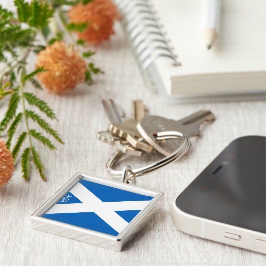 Flagge Albas Schlüsselanhänger (Seite)