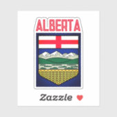 Flagge Alberta - KANADA Aufkleber (Blatt)