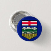 Flagge Alberta - KANADA Button (Vorne & Hinten)