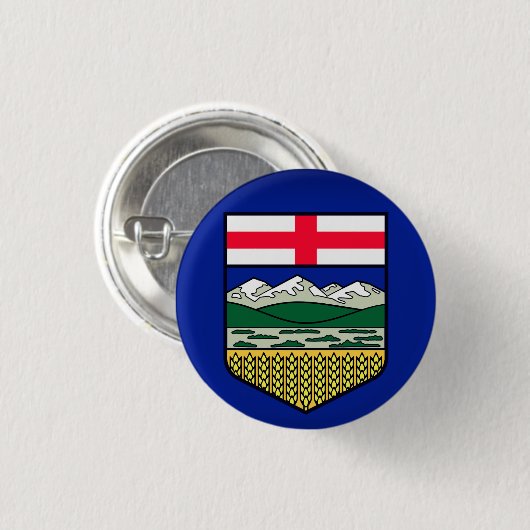 Flagge Alberta - KANADA Button (Vorne & Hinten)