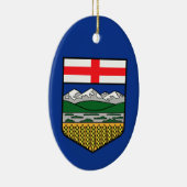 Flagge Alberta - KANADA Keramik Ornament (Rechts)