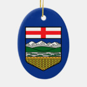 Flagge Alberta - KANADA Keramik Ornament (Hinten)