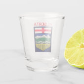 Flagge Alberta - KANADA Schnapsglas (Rückseite)