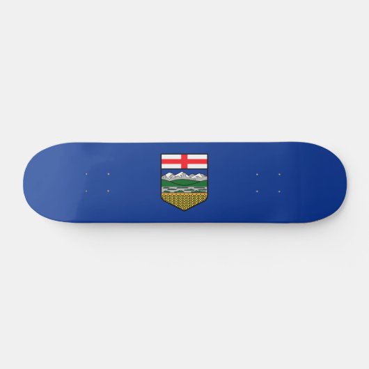 Flagge Alberta - KANADA Skateboard (Horizontal)