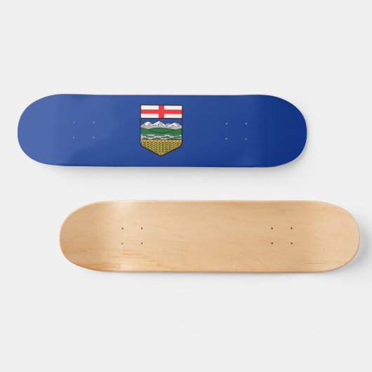 Flagge Alberta - KANADA Skateboard (Horizontal)