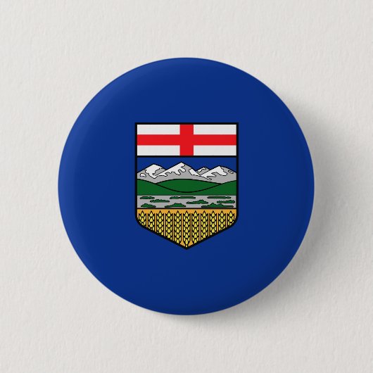 Flagge Albertas Button (Vorderseite)