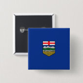 Flagge Albertas Button (Vorne & Hinten)