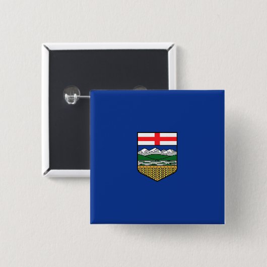 Flagge Albertas Button (Vorne & Hinten)