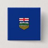Flagge Albertas Button (Vorderseite)