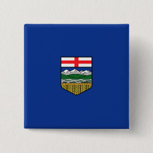 Flagge Albertas Button