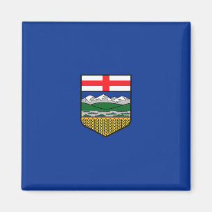 Flagge Albertas Magnet