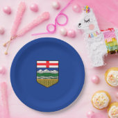 Flagge Albertas Pappteller (Party)