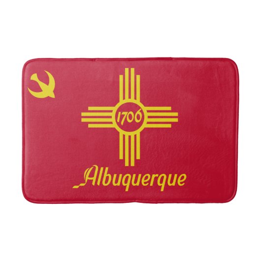 Flagge Albuquerque, New Mexico Badematte (Vorderseite)