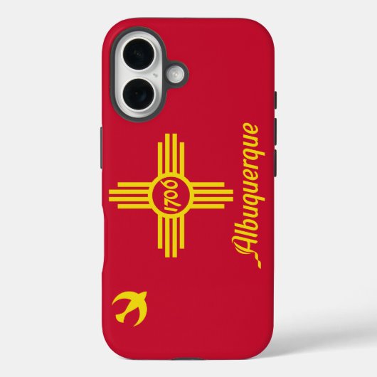 Flagge Albuquerque, New Mexico Case-Mate iPhone Hülle (Rückseite)