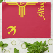 Flagge Albuquerque, New Mexico Küchentücher (Gefaltet)