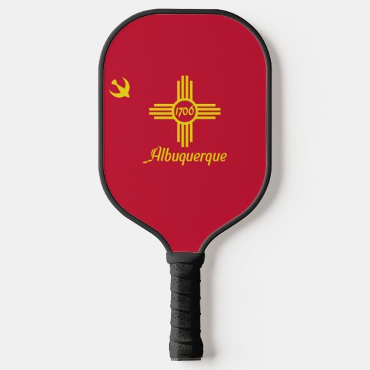 Flagge Albuquerque, New Mexico Pickleball Schläger (Vorderseite)
