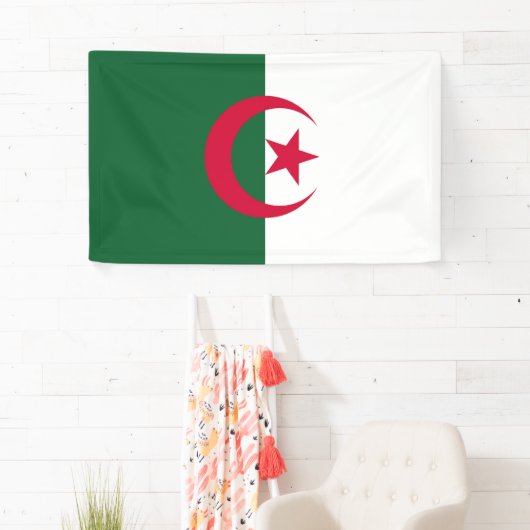 Flagge Algerien Banner (Insitu)