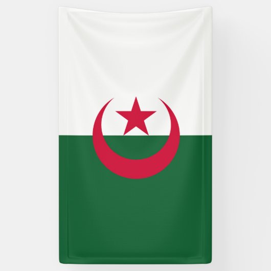 Flagge Algerien Banner (Vertikal)