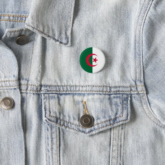 Flagge Algerien Button (Beispiel)