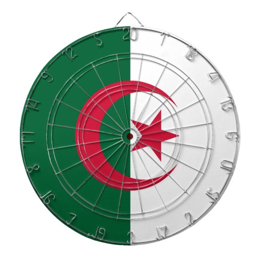 Flagge Algerien Dartscheibe (vorne)