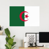 Flagge Algerien Poster (Heimbüro)
