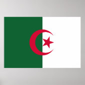 Flagge Algerien Poster (Vorne)