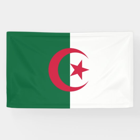 Flagge Algeriens Banner (Horizontal)