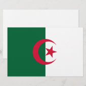 Flagge Algeriens Briefpapier (Vorne/Hinten)