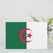 Flagge Algeriens Briefpapier (Stehend Vorderseite)