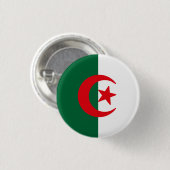 Flagge Algeriens Button (Vorne & Hinten)