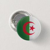 Flagge Algeriens Button (Vorne & Hinten)